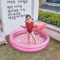 Ball Pool Pool Inflatable Baby Folding Swimming Bathtub Family Bucket Small Indoor Baby Ocean Children Thickened