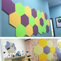 Sound-absorbing board polyester fiber display board live broadcast room flame retardant kindergarten wall stickers felt board indoor noise reduction sound insulation board