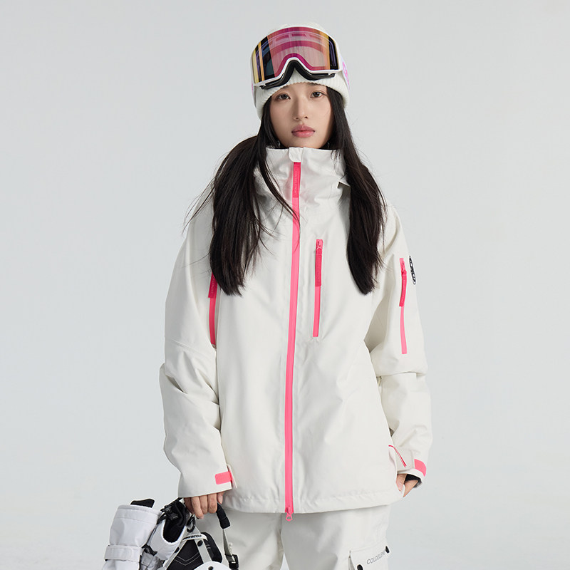 Coldelement New Ski Clothing for Men and Women, Snowboard Windproof and Waterproof Ski Jacket, Wear-Resistant, Warm, Solid Color