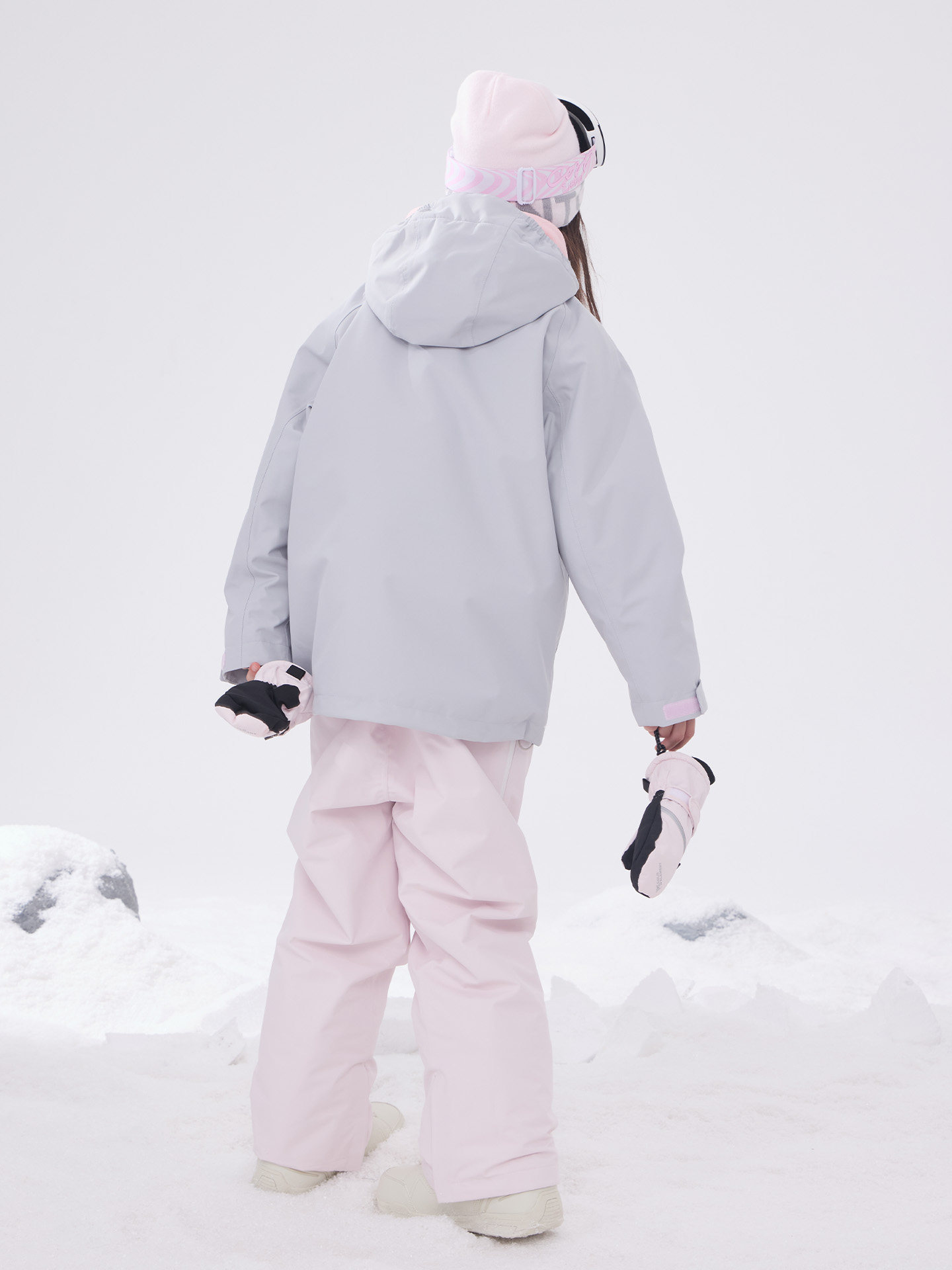 Coldelement Kidsren's Ski Clothing New Style Warm, Windproof and Waterproof Single and Double Board Girls' Ski Clothing and Pants Set