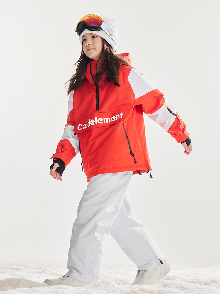 Coldelement Kidsren's Ski Clothing 3L Warm, Waterproof and Windproof Ski Clothing and Snow Pants Set for Men and Women, Middle and Large Kidsren