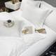 Hotel pure white bed sheets and quilt covers Single dormitory Hotel VBT bed sheets and persons covers dirty pure cotton quilt covers tribute satin quilt covers