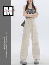 Keleshi American paratrooper overalls womens summer thin wide-leg pants ice silk quick-drying mountaineering sports assault pants