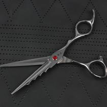 Professional hairdressing scissors barber shop tooth scissors flat scissors home hair scissors bangs 440c steel sharp and non-stuck