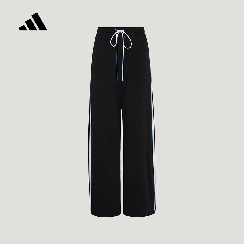 Adidas Adidas Three-Stripes Cool Loose-Fit Sports Pants 2026 Autumn Women's Knit Long Pants Kx6702