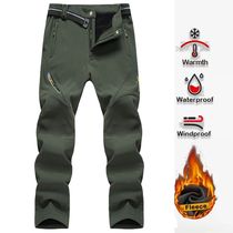 Mens Hiking Pants Softshell Outdoor Trousers Sports Camping