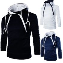 Mens Hoodies Long Sleeve Sweatshirts for Men Zipper Hooded
