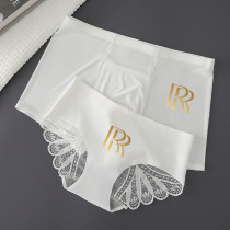 Septwolves couple underwear one man and one woman ice silk light luxury lace sexy high-end traceless mens four-corner love