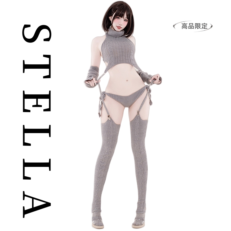 Stella 【Authentic Export】Japanese-Style Wedding Dress-Inspired Knitted Sweater, Cute Two-Dimensional Outfit Set Stella 【Authentic Export】Japanese-Style Wedding Dress-Inspired Knitted Sweater, Cute Two-Dimensional Outfit Set