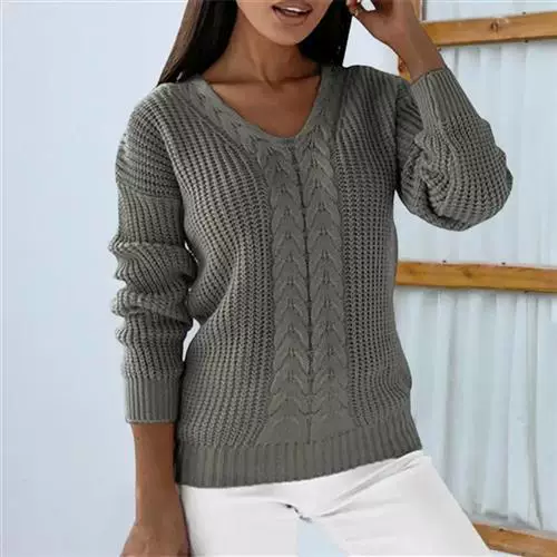 [Свитер-свитер Приталенный с длинными рукавами,ribbed cuff, трикотаж]