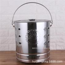Zhishun stainless steel treasure bucket burning paper worship bucket gold bucket incinerator ingot bucket burning bucket burning paper L