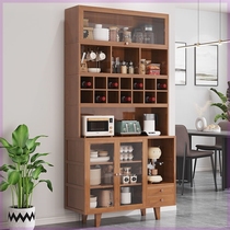 Sideboard integrated wall high cabinet 2023 multifunctional living room tea cabinet restaurant wine cabinet storage cabinet combination