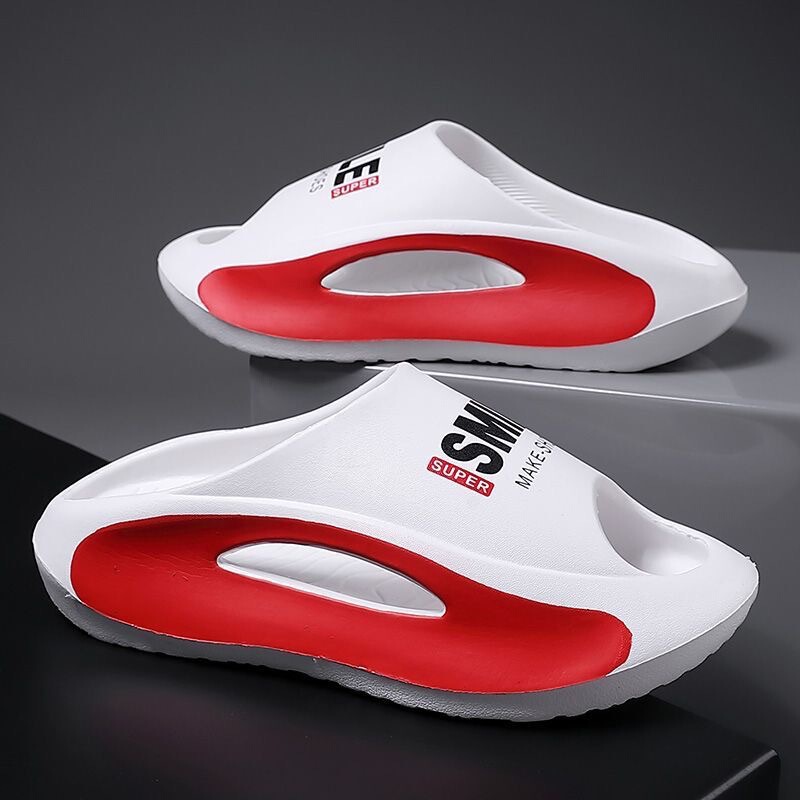 Coconut Slippers for Men, Summer Outdoor Wear, Basketball soft sole Non-Slip, Anti-Odor Sandals, Men's Sports Wear-Resistant Beach Sandals