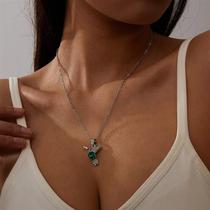 Cross-border best-selling fashionable womens jewelry versatile and simple bird hummingbird diamond clavicle chain necklace in stock