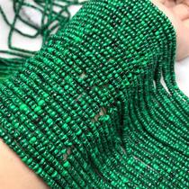 Synthetic malachite rounded flat beads semi-finished loose beads DIY handmade jewelry accessories bracelet necklace