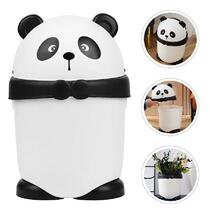 Panda Trash Can Bins Car Garbage Bathroom Pp Litter Shape
