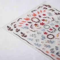 magico Japanese 5D new craft nail sticker pro frosted thin transparent embossed nail sticker leaf TS052