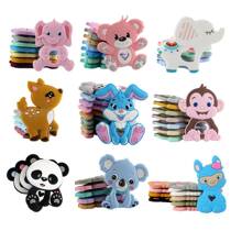 Kovict 1Pc Silicone Teether Colorful Cartoon Animal BPA Free