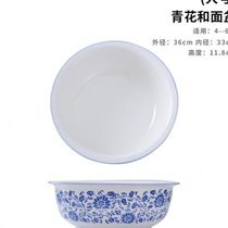 Old-fashioned ceramic and noodle porcelain basin mud basin porcelain basin tile basin kneading noodle tank kitchen household sun sauce basin with lid large
