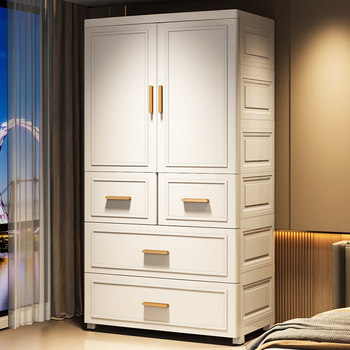 Thickened baby wardrobe can hang clothes storage cabinet children's clothes wardrobe plastic household baby y clothes storage cabinet