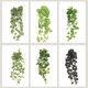Artificial Wall-Hanging Green Plant Sweet Potato Leaf Vine Indoor Living Room Wall Decoration Fake Leaves Fern Vine Ivy