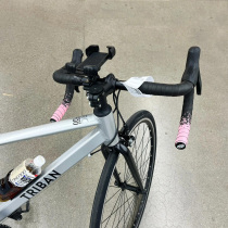Road handlebar with pink gradient curved handlebar straps cycling equipment shock-absorbing sweat-absorbing non-slip breathable hand wrapping straps