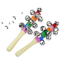 New Colorful Rattle Childrens Baby Puzzle Rainbow Hand Crank? Colorful Cross Rattle Infant Early Education Play?