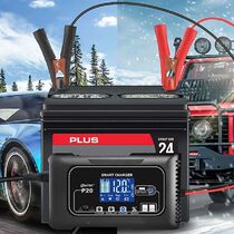 12V 20A 24V 10A Car Motorcycle Battery Charger LCD Display