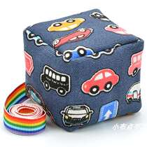 Sandbags with ropes 2 pieces of handmade sandbags and shuttlecocks for children thick canvas buckwheat sandbags for primary school students in kindergarten