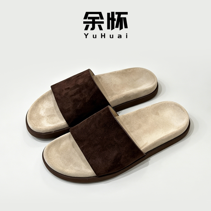 High-End Version! Yuhuai/Yu Hua Bc Old Money Style Outfit Foam Sole First Layer Cow Suede Slip-On Slippers High-End Version! Yuhuai/Yu Hua Bc Old Money Style Outfit Foam Sole First Layer Cow Suede Slip-On Slippers