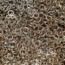 Seamless brass small 8-figure ring fishing lure ring single-sided hook double-sided hook fish gear sea fishing minimum 8-figure special