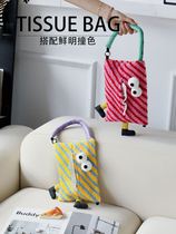 Car tissue box tissue box for home living room and bedroom hanging tissue bag wall hanging paper tissue box tissue box