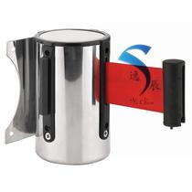 Guangdong stainless steel 2-meter telescopic head one-meter line isolation belt fence pole guardrail cordon cloth head accessories