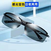 Mens sunglasses for fishing night vision and driving day and night polarized sunglasses male drivers driving glasses