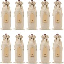 Wine linen red wine bag gift bundle pocket tag drawstring wine bottle bag blind tasting bag gift bag packaging portable