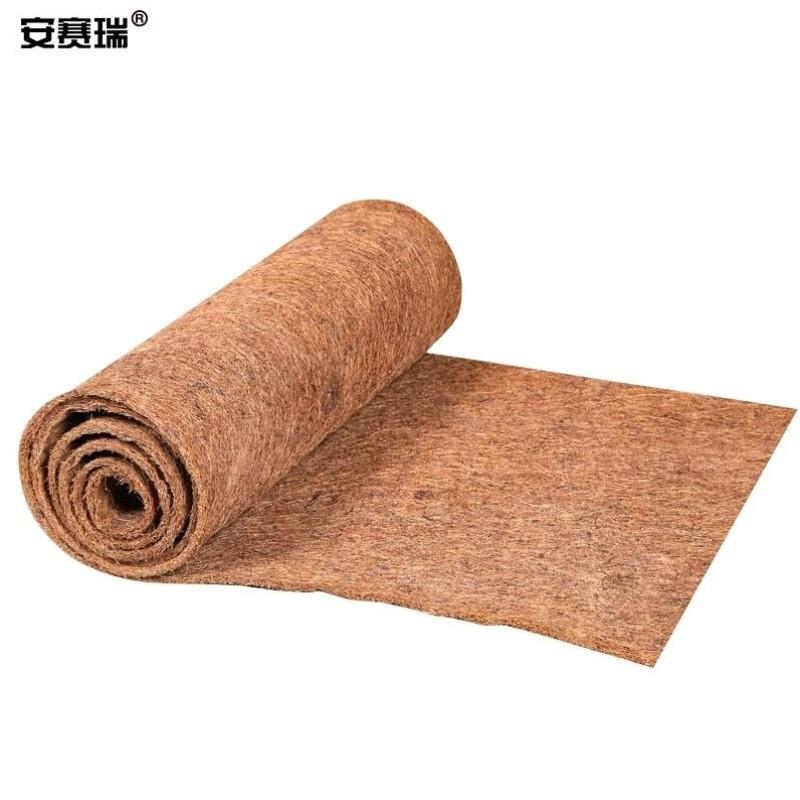 Anserui Coconut Palm Mat Plant-Based Surface Covering Coconut Fiber Palm Roll Landscape Property Road Slope Protection Anti-Slip Mat