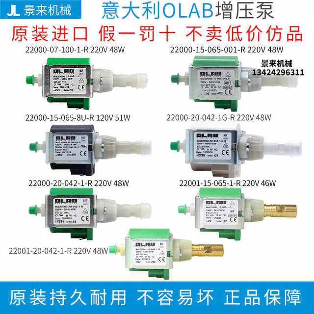 Italian mold temperature machine booster pump OLAB22000-07-100-1-R miniature electromagnetic water pump weight 0.45KG