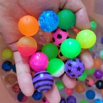 Game elastic floating 25 toy balls solid floating childrens toys colorful paradise colorful fishing balls