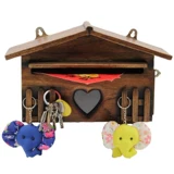 Деревянный настенный аксессуар, деревянная хижина, ограждение, антикварная система хранения