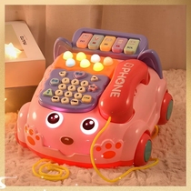 Childrens real telephone baby toy music puzzle early education boy and girl baby Childrens Day gift