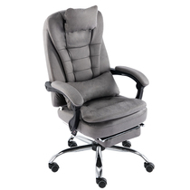 Large angle boss computer chair home reclining cowhide technology cloth teacher office pulley lift chair