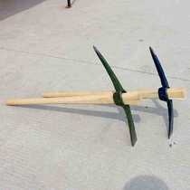 Rail steel forged pickaxe steel pickaxe pickaxe steel hoe farm tools construction flood protection army pickaxe