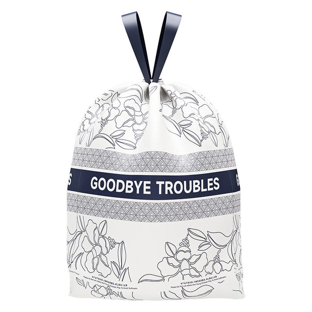 Household Trash Bags with Handles, Extra Thick, Kitchen-Specific, Drawstring, Economical Pack, Tear-Free, Small Opening, Large Plastic Bags