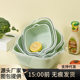 Double-Layer Pet Transparent Vegetable Washing Basket, Household Kitchen Basket, Fruit Tray, Multifunctional Fruit Washing and Draining Basin