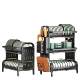 Kitchen countertop drain dish rack storage rack supplies storage rack bowl rack dish household knife chopstick storage rack multi-layer