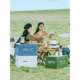 The customer camping storage box folding box A12 camp full box car trunk box wooden cover exterior desktop