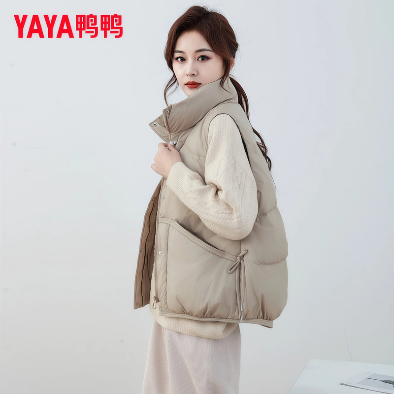 Ducky Official down Vest for Women, Short Style, 2026 Winter New Model, Petite Casual Warm Fashion Versatile Jacket