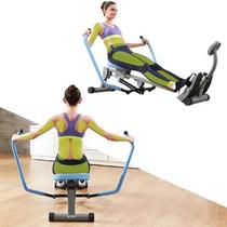 Rowing machine fitness training equipment household hydraulic foldable sculls silent resistance small rowing boat mobile phone holder