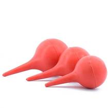 Ear cleaning ball tool red ear suction paint blowing ball blowing dust ball large and medium ml watch repair trumpet one-way practice