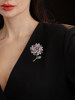 Abenheart Danish Embroidery Brooch, Light Luxury High-End Suit Shirt Pin, Designer Corsage Accessory